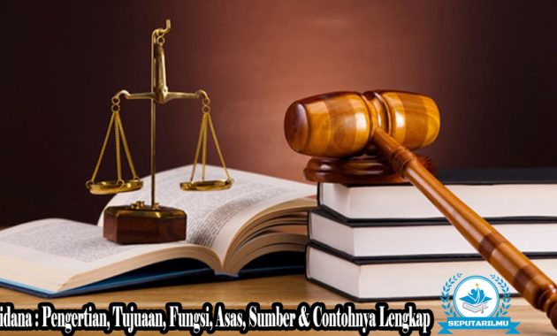 Hukum Pidana : Pengertian, Tujuaan, Fungsi, Asas, Sumber & Contohnya Lengkap