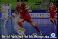 Materi Futsal : Pengertian, Sejarah, Teknik, Manfaat & Peraturannya Lengkap