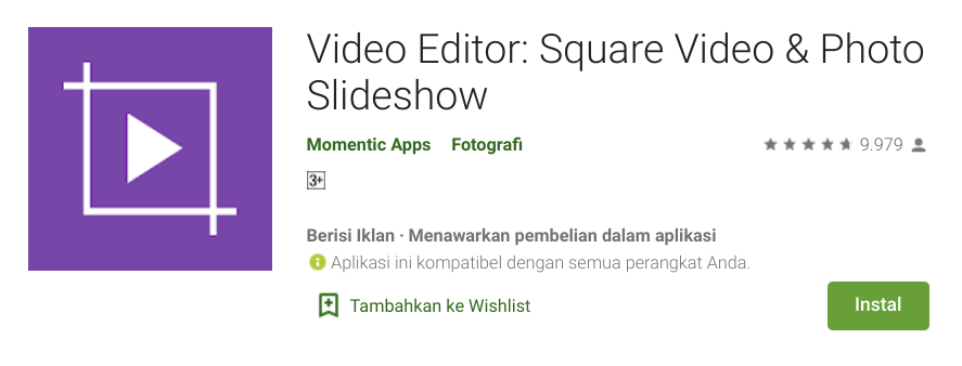Square Video: Video Editor